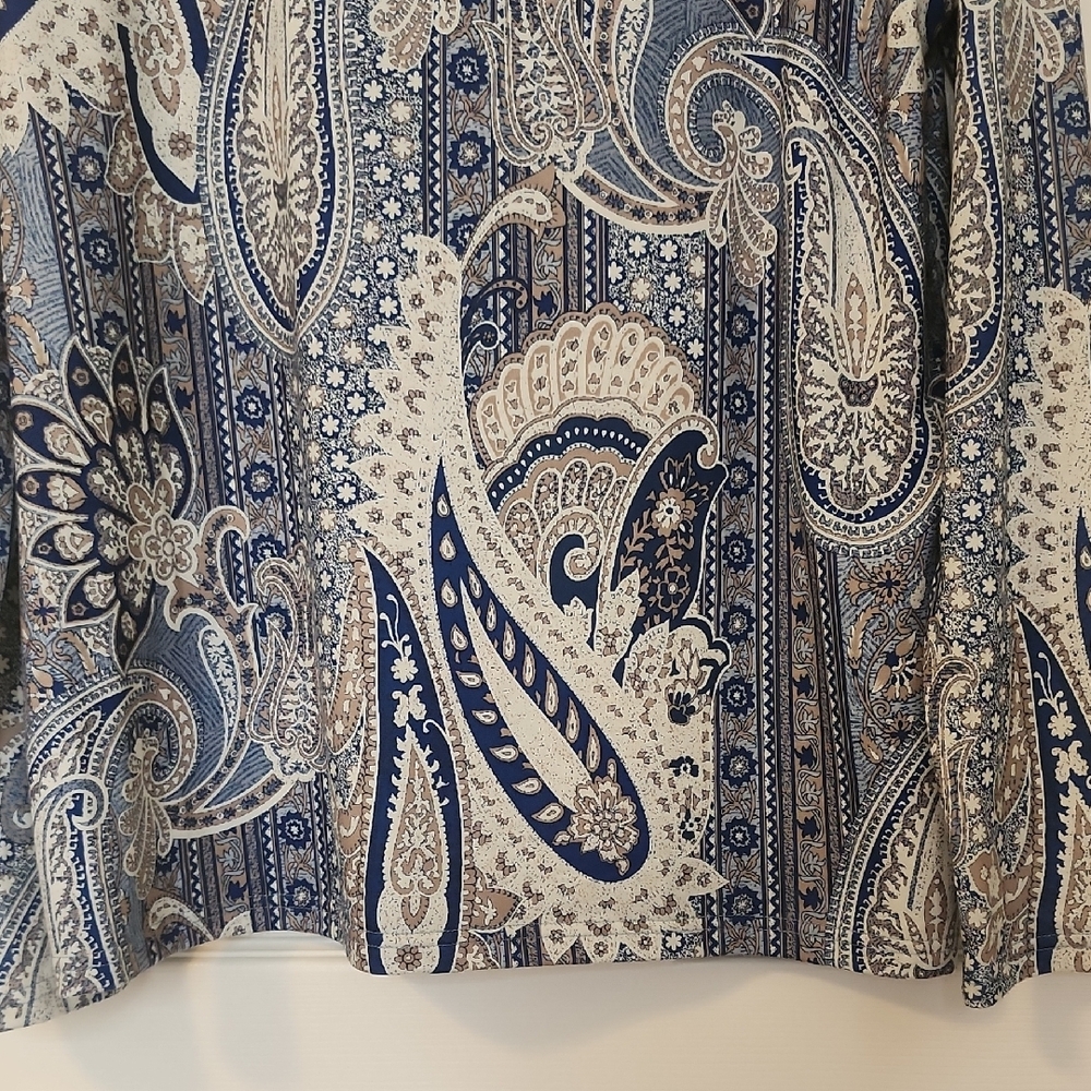 Paisley Print Cowl Neck Blouse - Picture 8 of 10